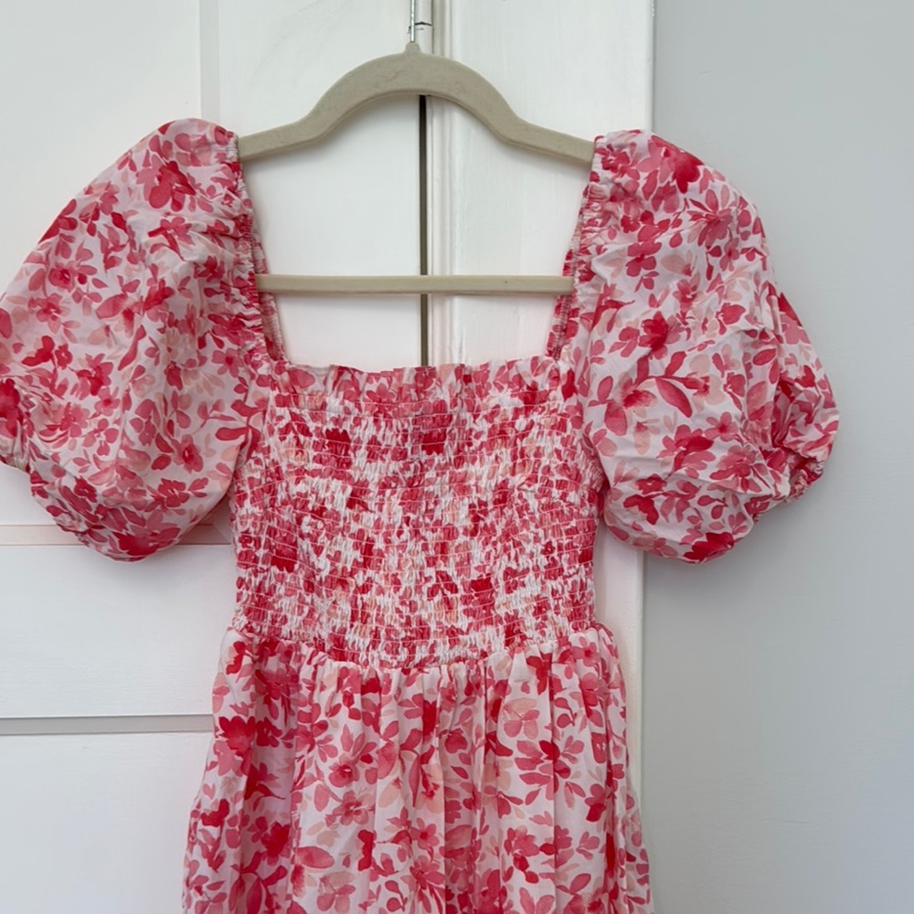 Floral Puff Sleeve Maxi Dress - Picture 4 of 5